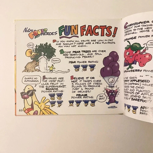 Vintage 1998 Nutra Fruit Heroes to the Rescue Healthy Book For Kids - Picture 15 of 16